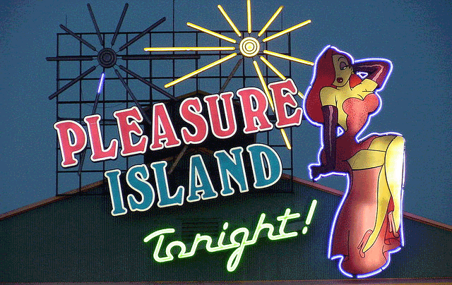 欢乐岛, 90年代, 1990年代, 霓虹灯,