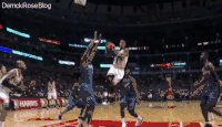 罗斯 公牛 NBA 拉杆 上篮