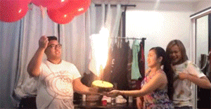 这必定是个终身难忘的生日  玩火  气球  派对