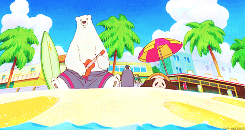 快乐 熊猫 企鹅 度假