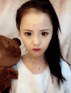 美女  表情包   难为情  可爱