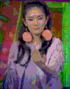 谢娜 表演 认真的看了看 眼神