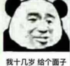 熊猫头 文字表情包 我十几岁给个面子 搞笑 逗 沙雕