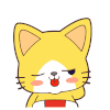 红脸蛋 晃动 小猫咪 伸舌头