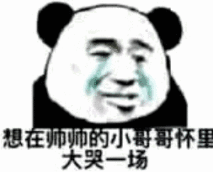 金馆长 熊猫人 想在帅帅的小哥哥怀里大哭一场 流泪