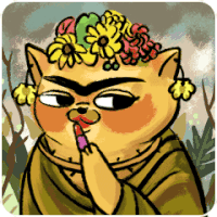 背景 卡通 猫咪