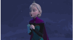 冰雪奇缘 Elsa 爱莎 打气 加油