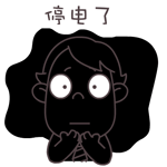 屌丝哥暑假gif动态图片,看不见黑停电了动图表情包