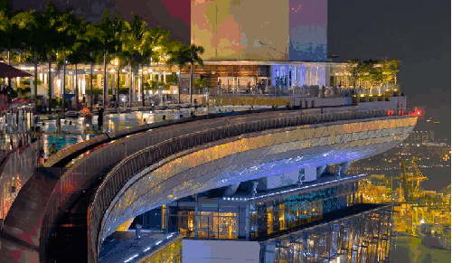 Singapore Singapore2012延时摄影 城市 新加坡滨海湾金沙酒店 观景台