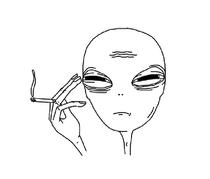 外星人 眨眼 吸烟 动态