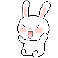 小兔子 兴奋 搞笑 可爱