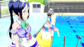 年轻女子 美少女 日本动漫 泳池