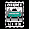 office life 汽车雪山 邮票