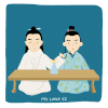 太子妃 桌子人物 瓶子