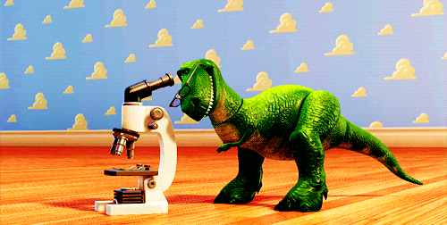 恐龙 显微镜 地板 绿色 戴眼镜
