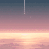 风景 卡通 流星