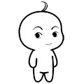 卡通 眨眼 石猫潮音 可爱