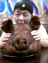 猪头 吃猪头 逗比 城会玩