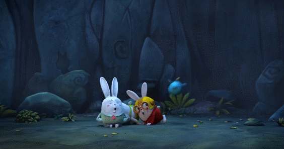 三只兔子 兔子 动画 可爱 惊吓 电视剧