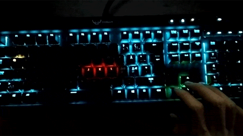 键盘 灯光 色彩 漂亮