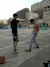 男孩 运动场 搞笑 打拳