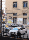 汽车 气球 楼房 篮板