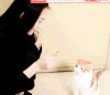 猫咪 美女 喂食 可爱
