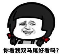 暴漫 文字表情包 你看我双马尾好看吗 搞笑 逗 沙雕