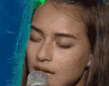 曹格 惊讶 美女 唱歌