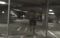 灯光 滑板 摔倒 逗比