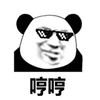 眼镜 熊猫头 哼哼 搞笑 逗