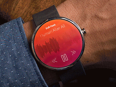 欣赏 炫酷 天气温度 动效 Moto 360 手表 智能手表