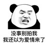 熊猫头 拍一拍 没事别拍我 我还以为爱情来了 搞怪 逗