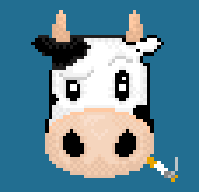 奶牛 抽烟 设计 特效