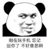 暴漫 熊猫头 刚在玩手机 忘记回你了 搞怪 逗