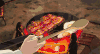 美食  铁锅  鸡蛋  吃  肉片  诱惑