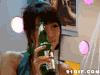 美女 啤酒 广告 照相