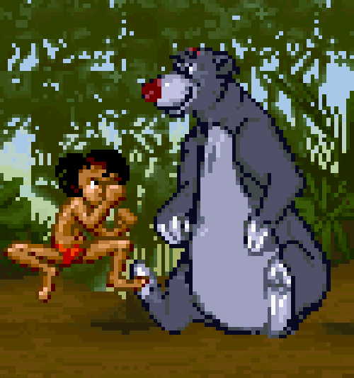 游戏 丛林之书 森林王子 迪士尼SNES 阿拉丁超任