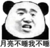 暴漫 文字表情包 月亮不睡我不睡 搞笑 逗 沙雕