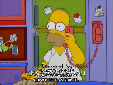 辛普森 打电话 黄色 冰箱