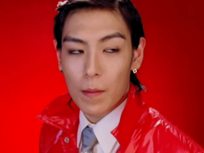 BIGBANG 转脸 红衣 逗比