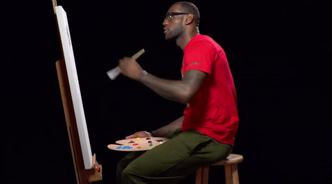詹姆斯 LeBron James 画画 黑人 艺术
