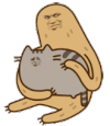 抱个小猫猫 挠痒 猥琐 拾荒人 屎黄色 有趣