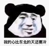 暴漫 文字表情包 我的心比东北的天还要冷 搞怪 沙雕 魔性