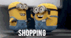 小黄人 张大嘴 牙齿  SHOPPING