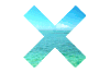 字母X 海洋 蓝天 白云 晴 ocean nature