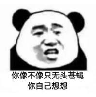 暴漫 文字表情包 你像不像只无头苍蝇你自己想想 搞笑 逗 沙雕