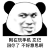 暴漫 文字表情包 刚在玩手机 忘记回你了 不好意思啊 搞笑 逗 沙雕