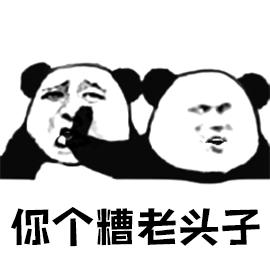 暴漫 你个糟老头子 熊猫头 糟老头子