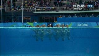里约奥运会 花样游泳 精彩瞬间 团体 银牌